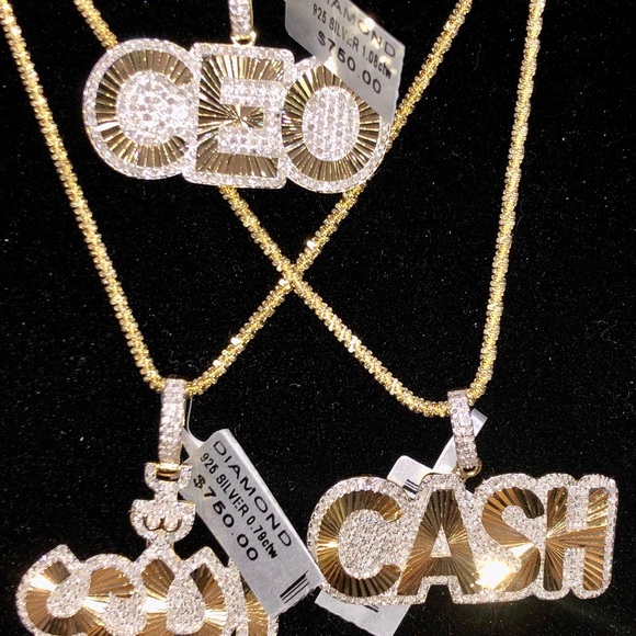 REAL DIAMOND CEO pendant charm custom NOT CZ SALE! - Picture 3 of 8